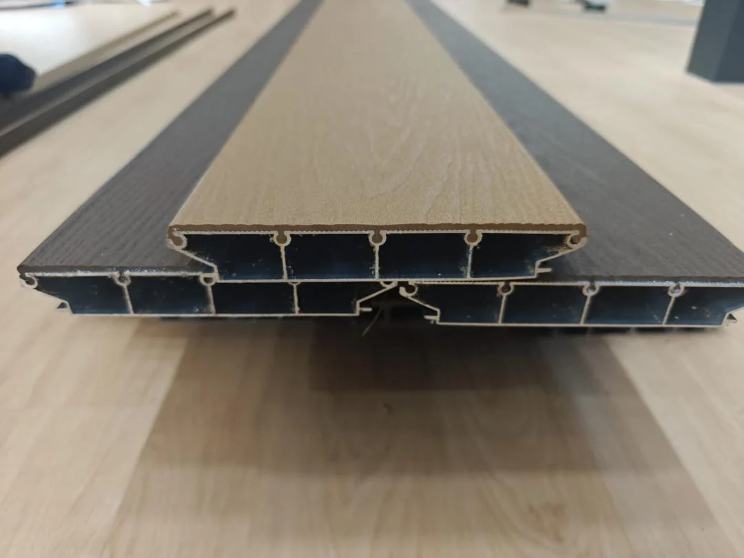 Inside an aluminium decking board: why it is hollow